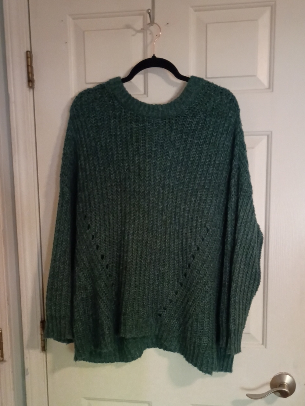 American Eagle Outfitters Green Chunky Open knit Sweater